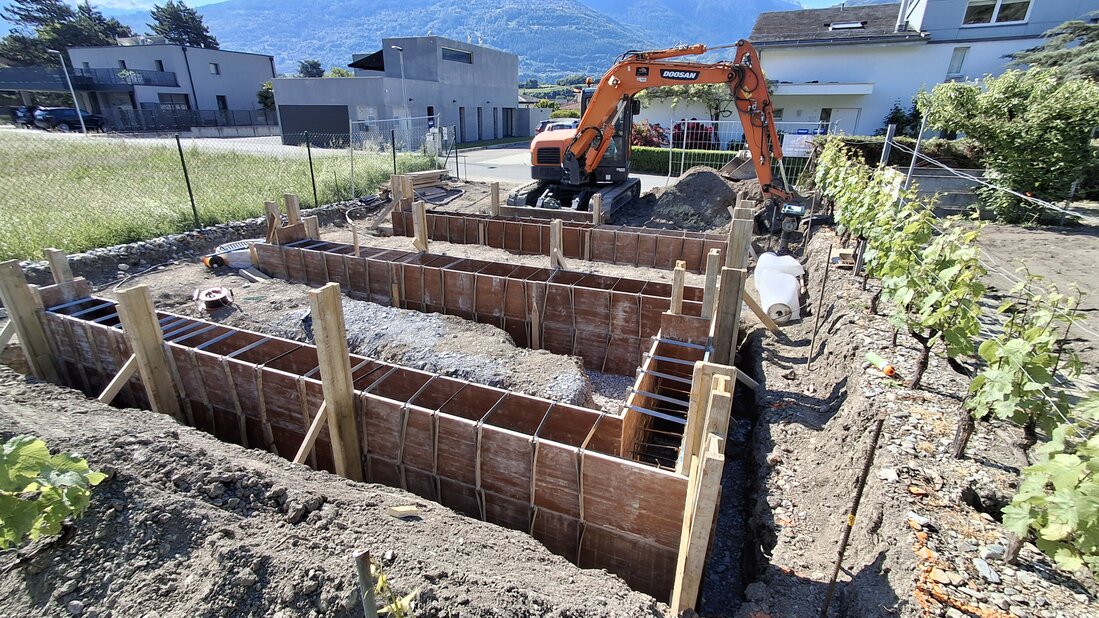 Construction d’un muret en maçonnerie