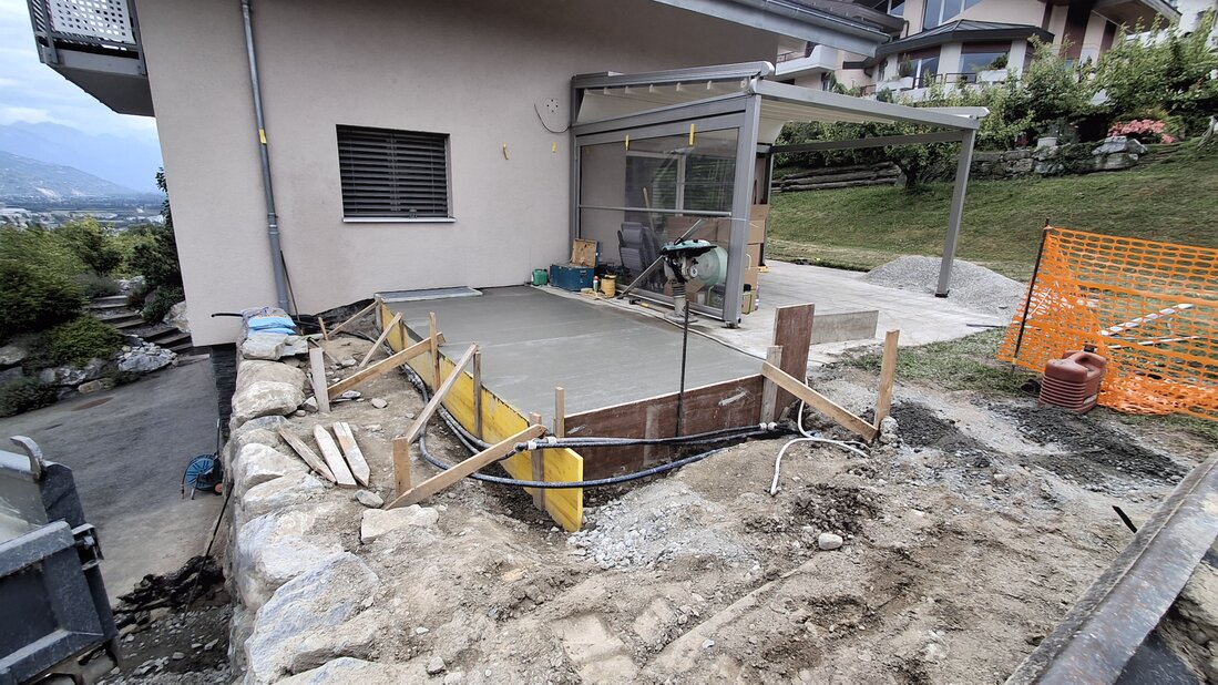 Coulage d’une dalle en béton